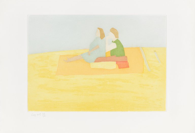 Auf diesem Bild ist das folgende Kunstwerk zu sehen: Alex Katz. „Untitled (Flying Carpet)“. 2008/10.