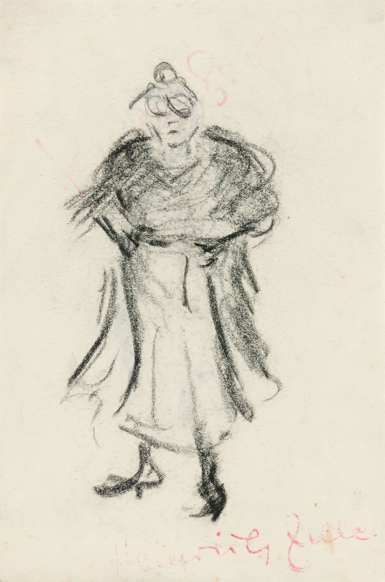 Auf diesem Bild ist das folgende Kunstwerk zu sehen: Heinrich Zille. Energische Dame.