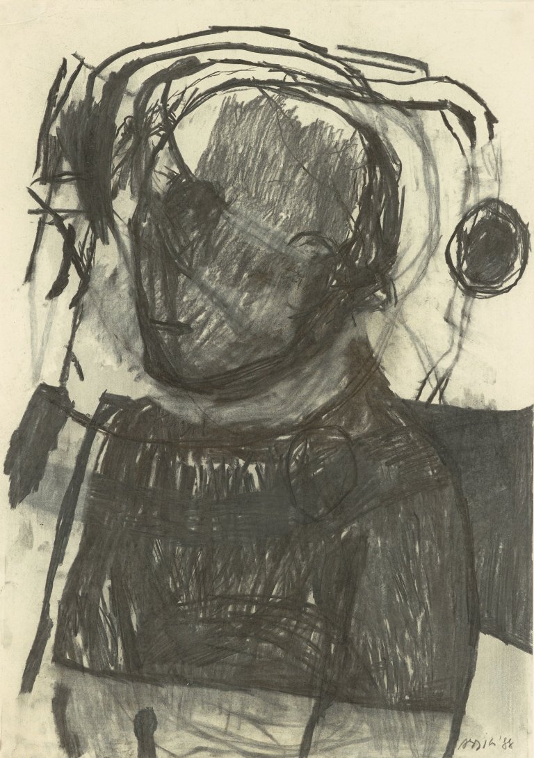 Auf diesem Bild ist das folgende Kunstwerk zu sehen: Martin Assig. „Leibchen“. 1988.