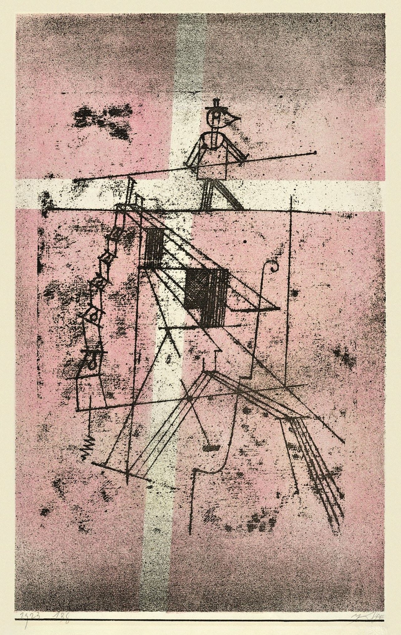 This picture shows the following artwork: Paul Klee. „Seiltänzer“. 1923.