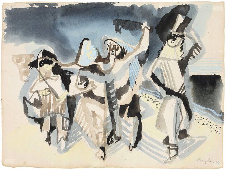 Auf diesem Bild ist das folgende Kunstwerk zu sehen: Eduard Bargheer. Maskerade. 1941.