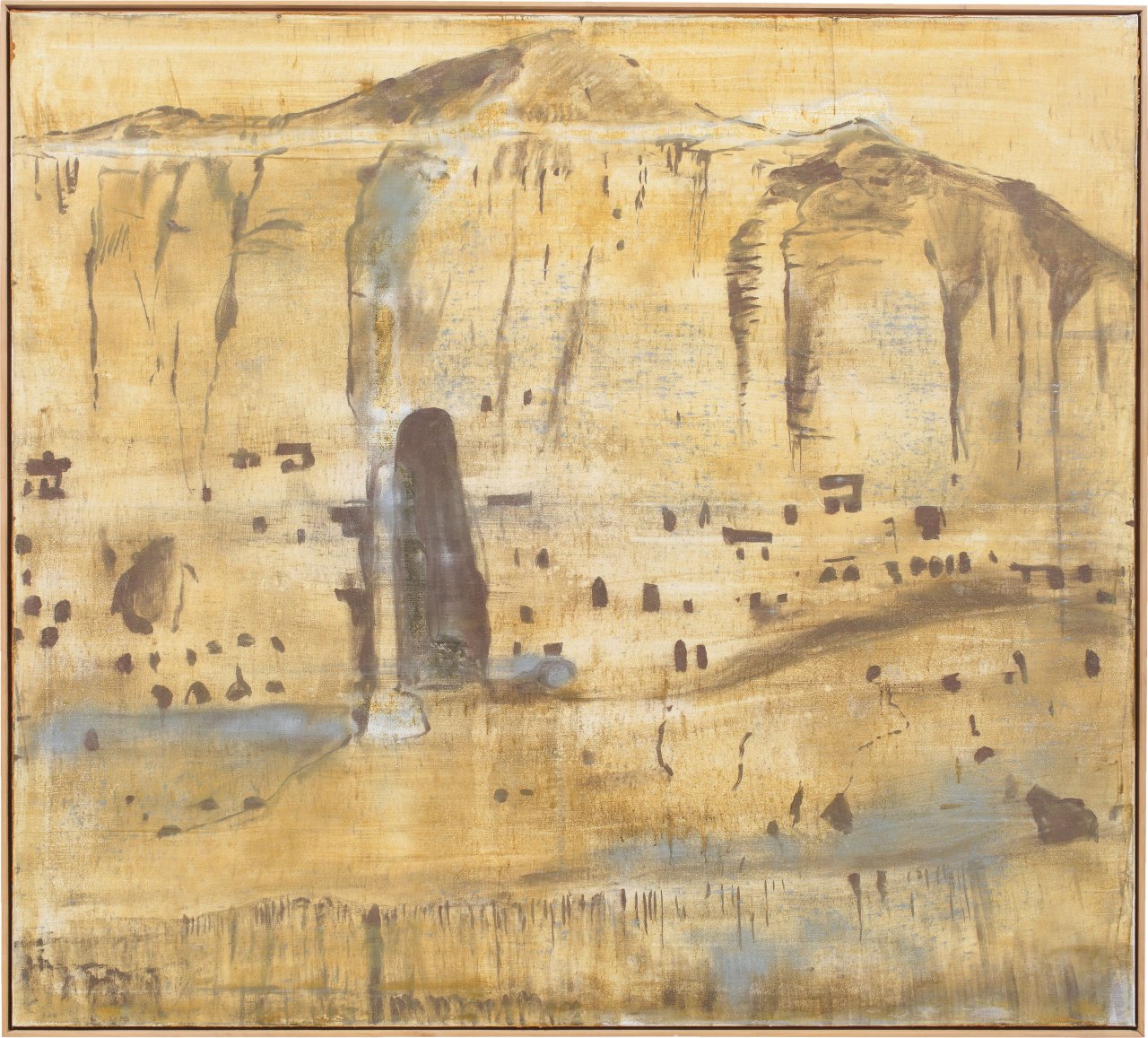 Auf diesem Bild ist das folgende Kunstwerk zu sehen: Norbert Schwontkowski. Erosion und Geschichte (Bamian). 2006.