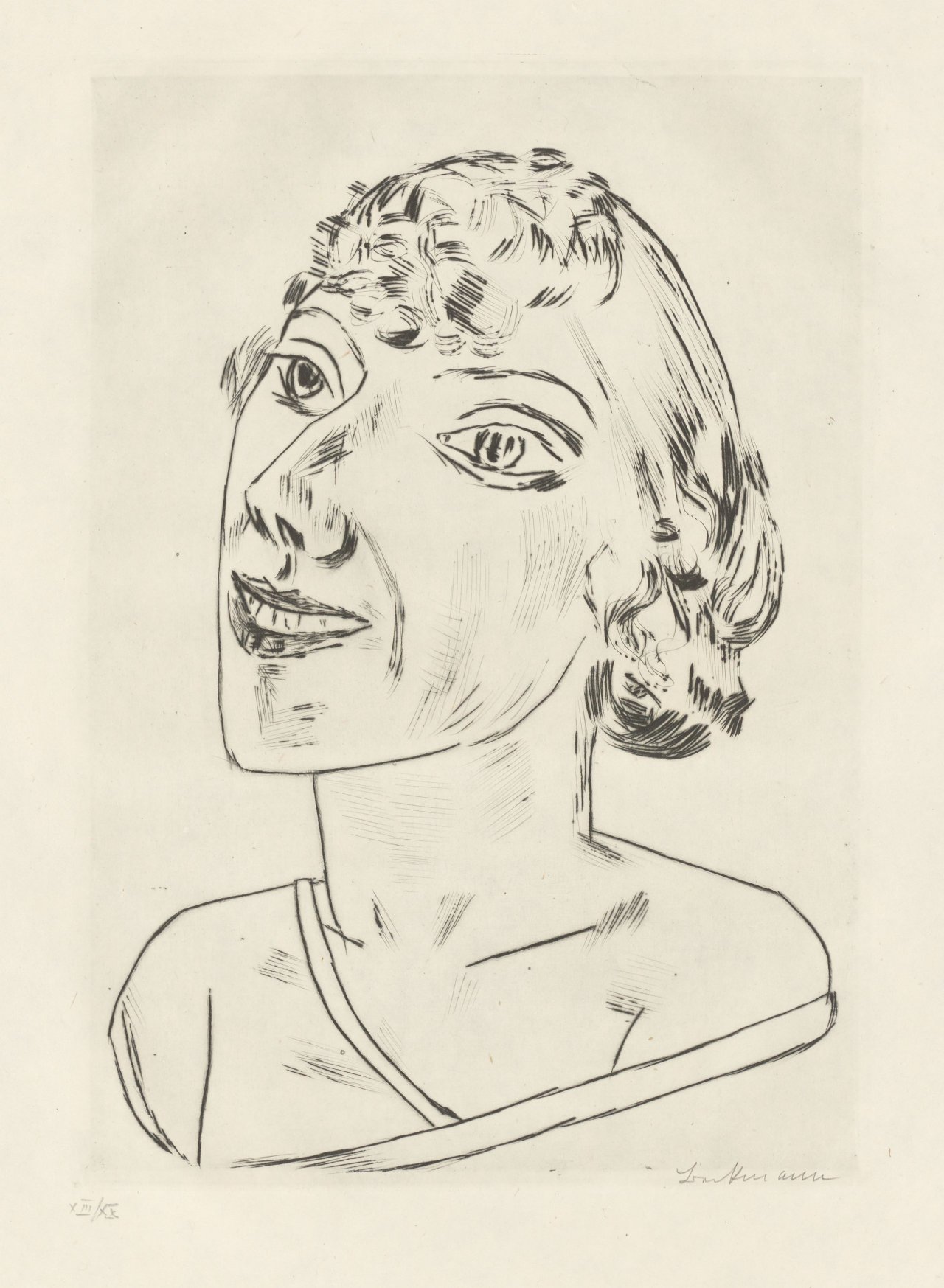 Auf diesem Bild ist das folgende Kunstwerk zu sehen: Max Beckmann. „Sarika“. 1922.