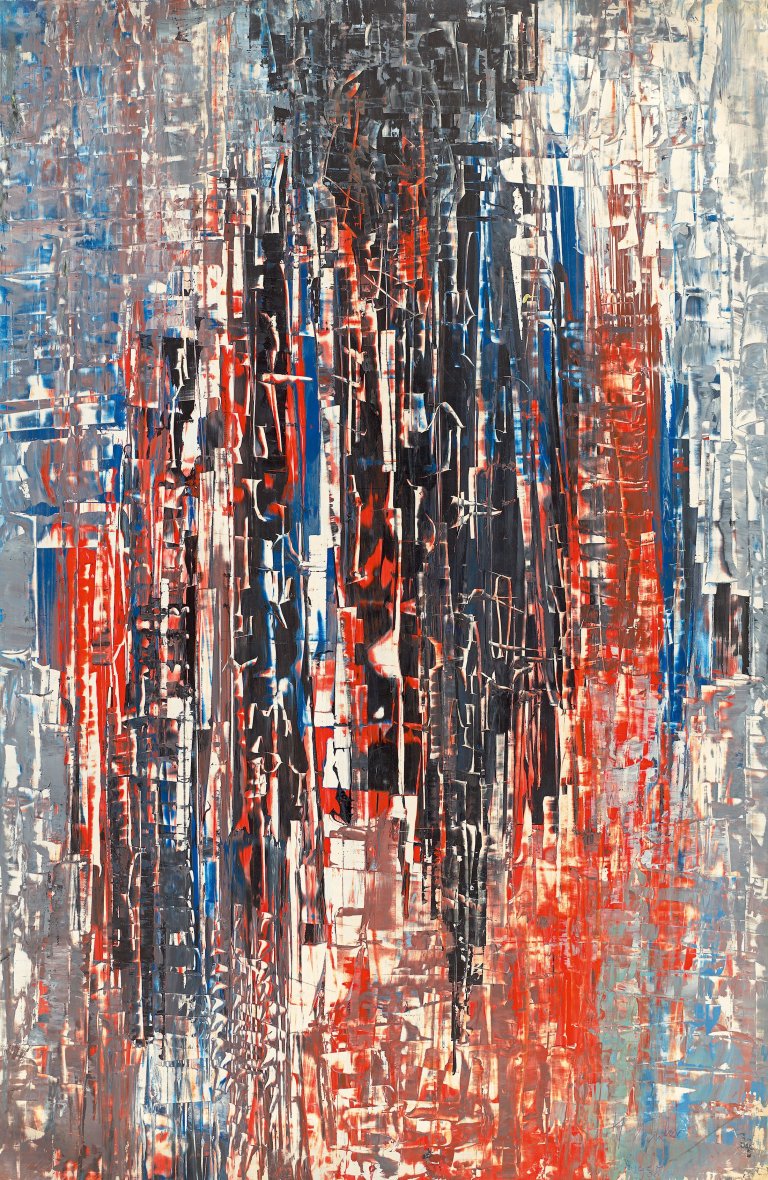 Auf diesem Bild ist das folgende Kunstwerk zu sehen: Fred Thieler. Ohne Titel. 1958.