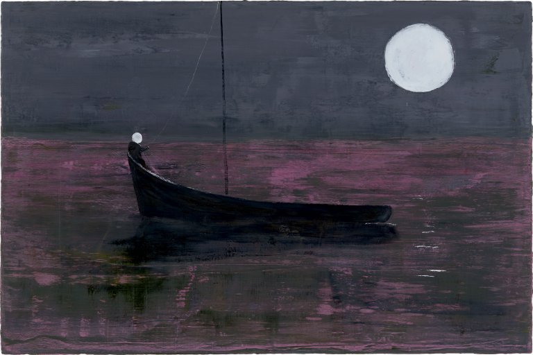 Auf diesem Bild ist das folgende Kunstwerk zu sehen: Norbert Schwontkowski. Moon dog. 2010.