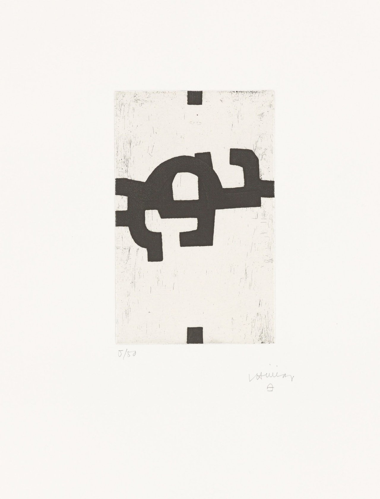 Auf diesem Bild ist das folgende Kunstwerk zu sehen: Eduardo Chillida. „Einkatu“. 1984.