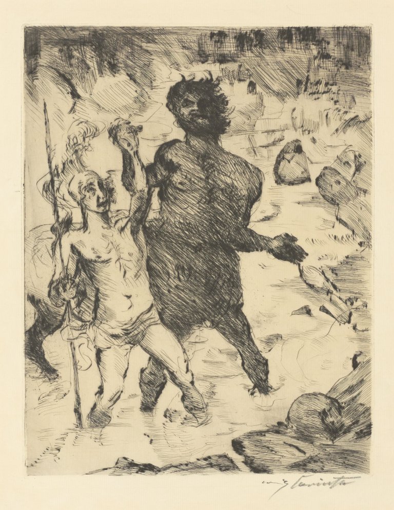 This picture shows the following artwork: Lovis Corinth. „Erziehung des Achill“. 1919.