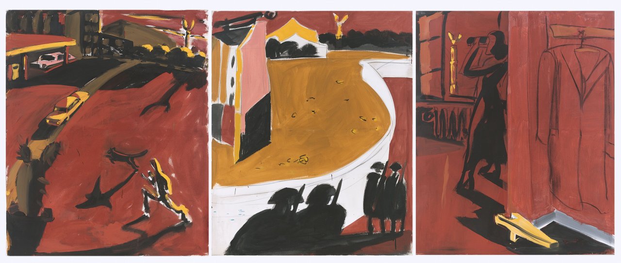 Auf diesem Bild ist das folgende Kunstwerk zu sehen: Karl Horst Hödicke. Potsdamer Platz III. 1977.