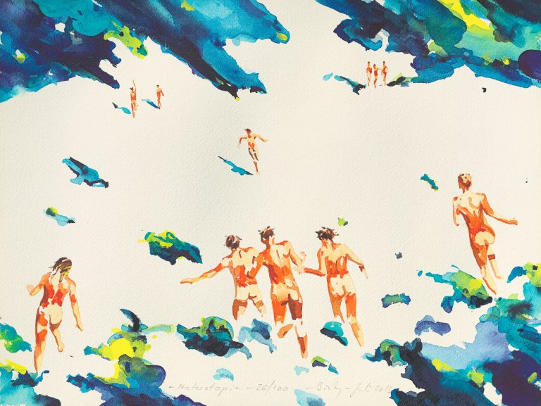 Auf diesem Bild ist das folgende Kunstwerk zu sehen: Norbert Bisky. „Heterotopia“. 2013.