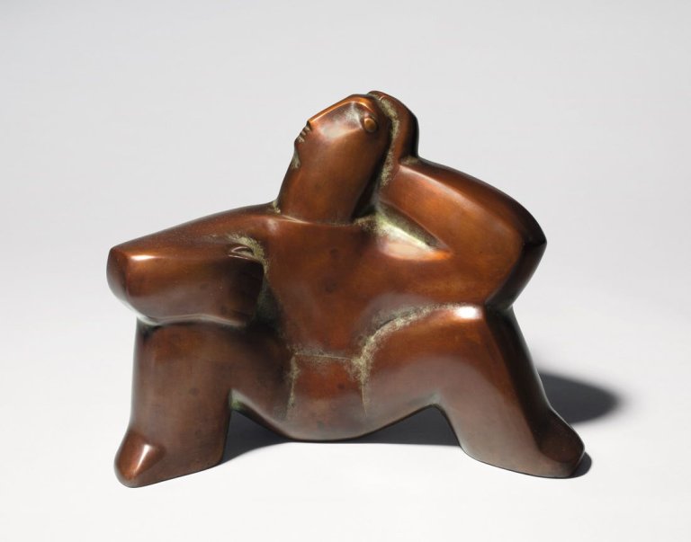 Auf diesem Bild ist das folgende Kunstwerk zu sehen: Karl Hartung. „Kleiner Sitzender, denkend“. Um 1938/39.