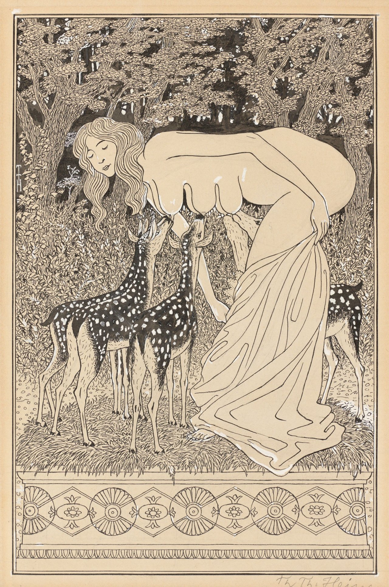 Auf diesem Bild ist das folgende Kunstwerk zu sehen: Thomas Theodor Heine. „Diana“. Um 1911.