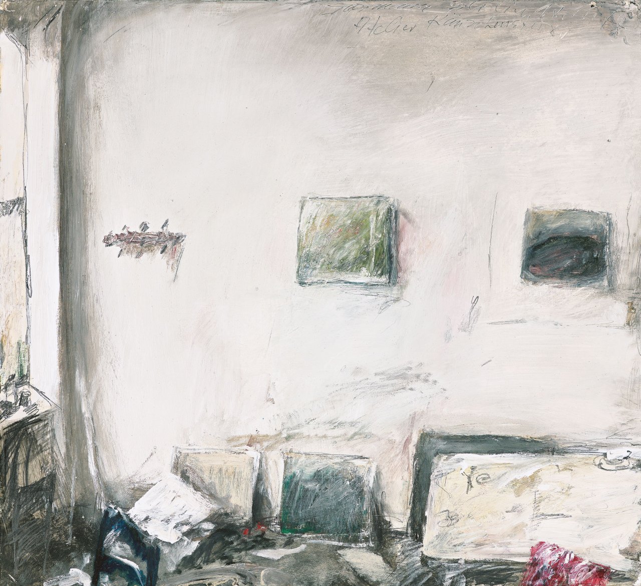 This picture shows the following artwork: Klaus Fußmann. Studio still life. 1974.