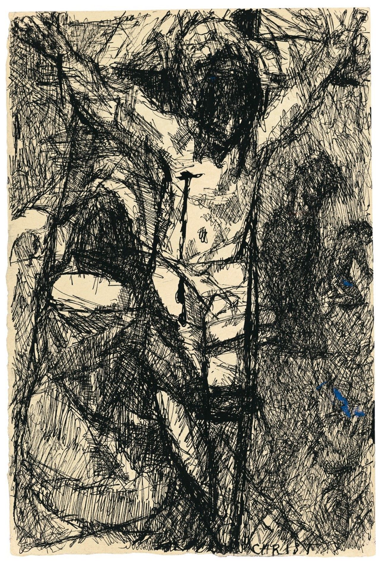 Auf diesem Bild ist das folgende Kunstwerk zu sehen: Louis Soutter. „Christ“. Um 1930–37.
