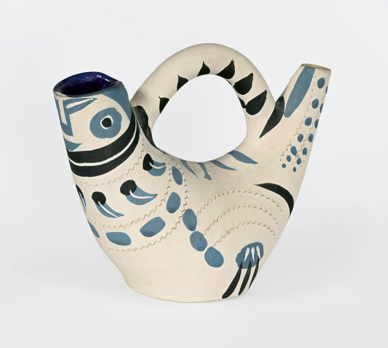 Auf diesem Bild ist das folgende Kunstwerk zu sehen: Pablo Picasso. „Spanish Pitcher“. 1954.