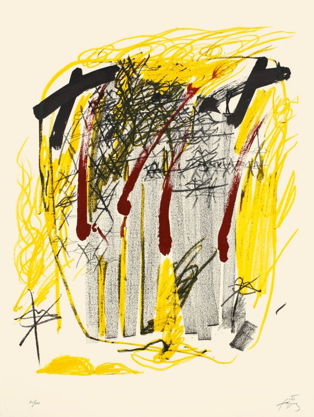 Auf diesem Bild ist das folgende Kunstwerk zu sehen: Antoni Tàpies. Ohne Titel. 1971.