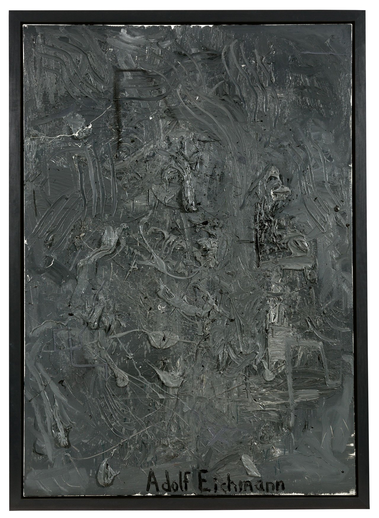 Auf diesem Bild ist das folgende Kunstwerk zu sehen: André Butzer. „Adolf Eichmann“. 2006.