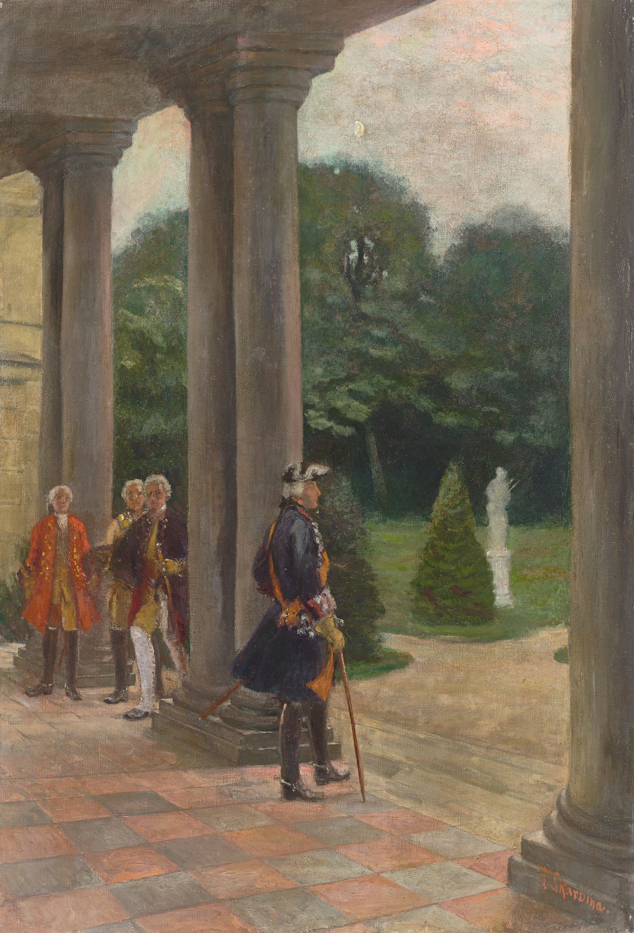 Catalog image of „König Friedrich II. in Rheinsberg 1740“. (Vor) 1906