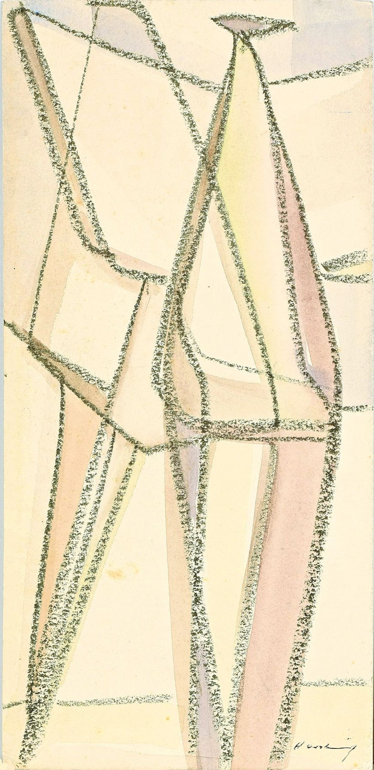 Auf diesem Bild ist das folgende Kunstwerk zu sehen: Karl Hartung. Figurinen. Um 1947/48.