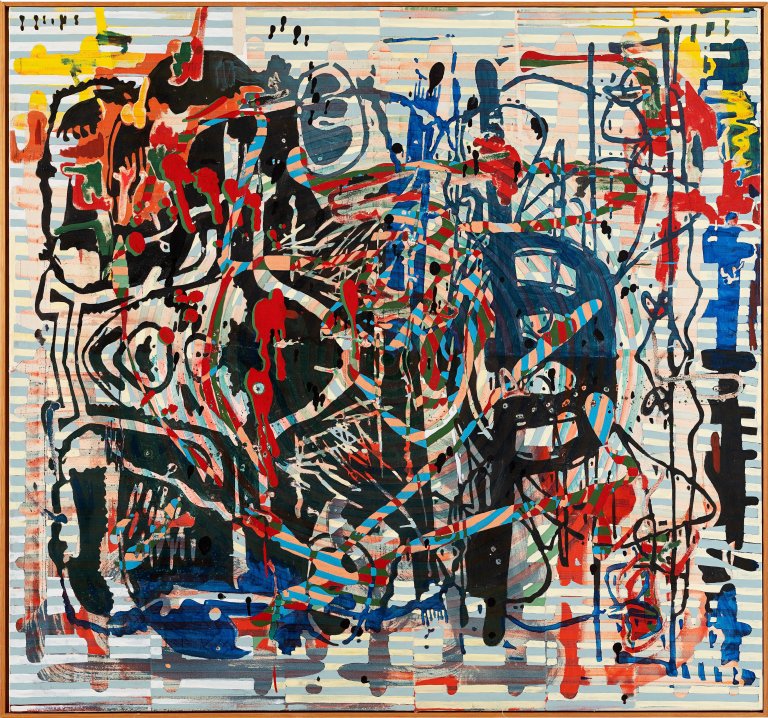 Auf diesem Bild ist das folgende Kunstwerk zu sehen: Markus Oehlen. Ohne Titel. 1997.