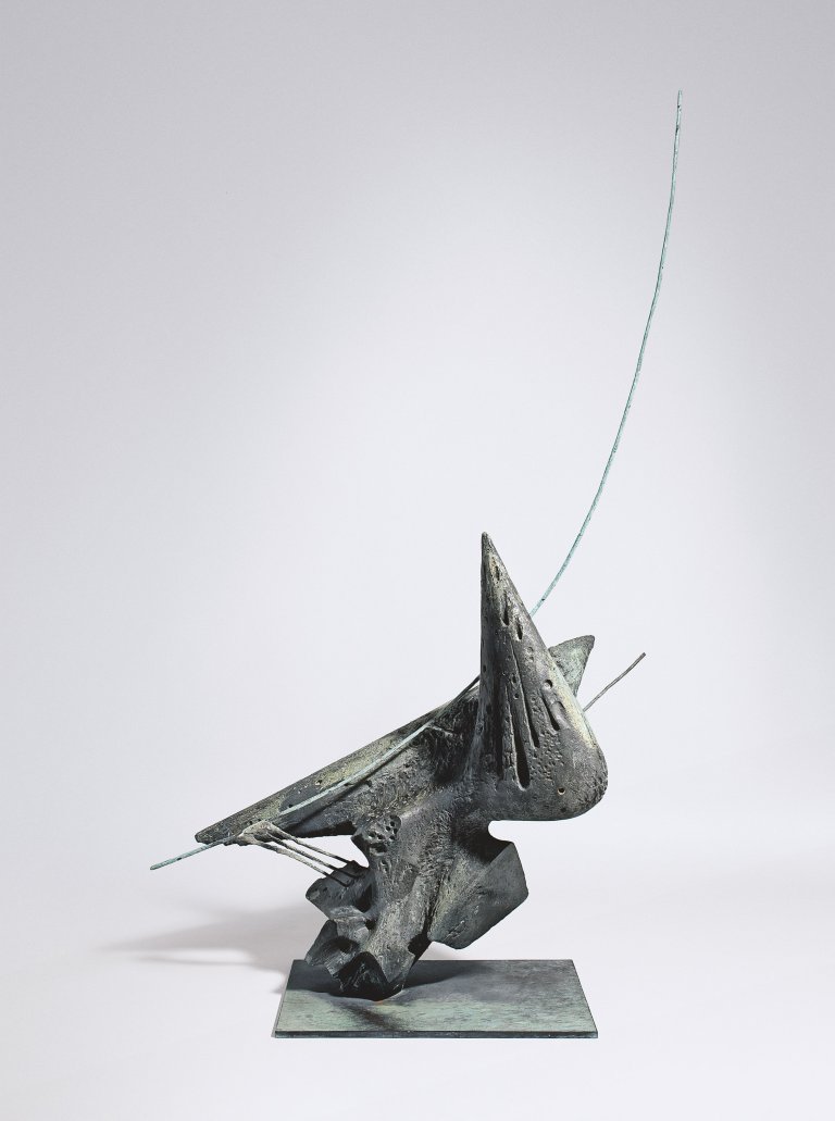 Auf diesem Bild ist das folgende Kunstwerk zu sehen: Bernhard Heiliger. „Kleiner Phönix III“. 1962.