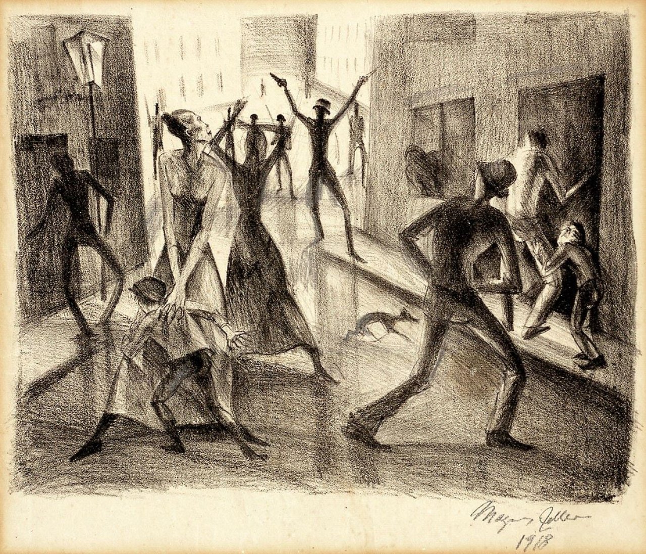 Auf diesem Bild ist das folgende Kunstwerk zu sehen: Magnus Zeller. „Straße frei!“. 1918.