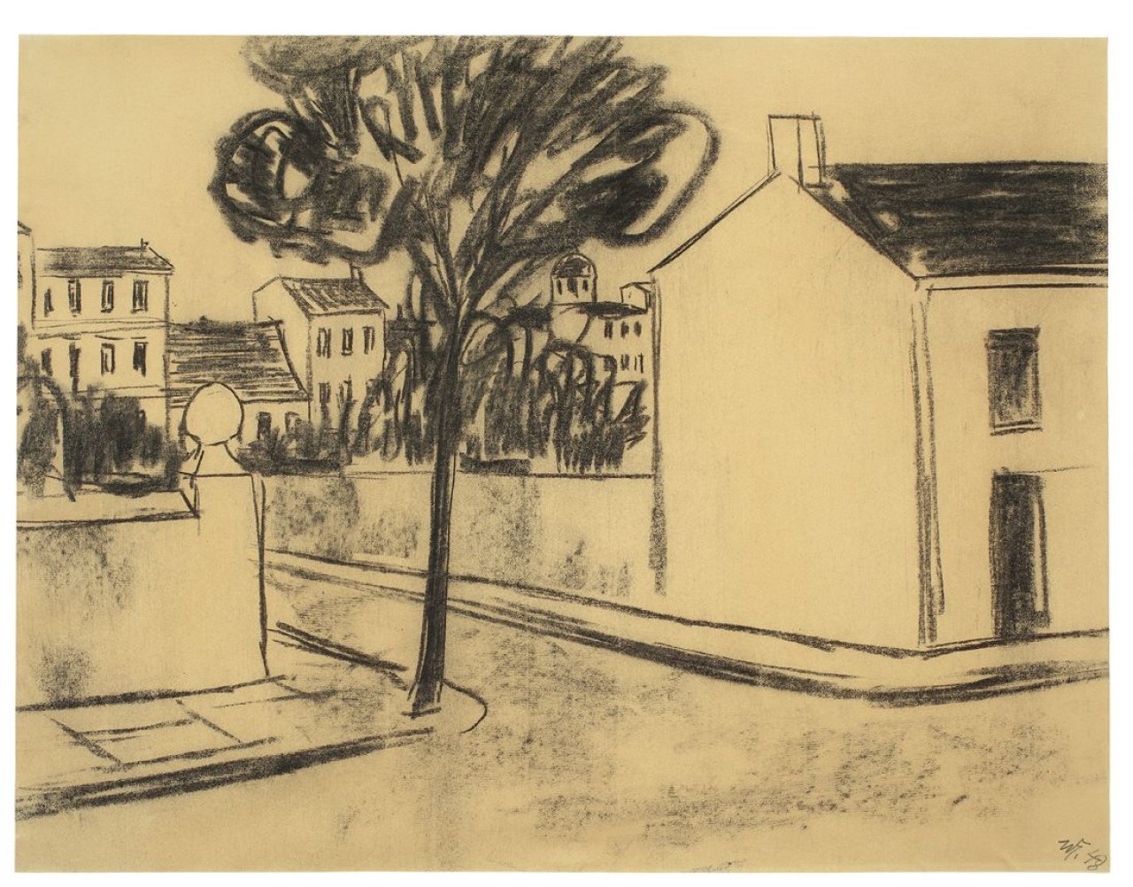 Auf diesem Bild ist das folgende Kunstwerk zu sehen: Werner Heldt. „Straße“. 1948.