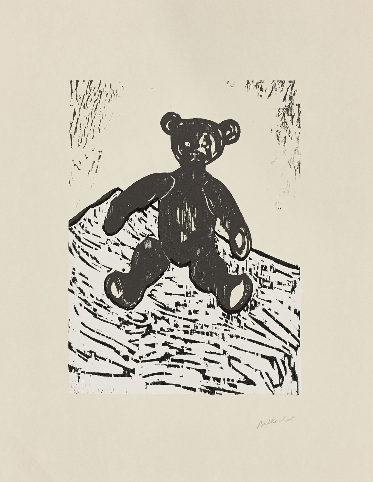 Auf diesem Bild ist das folgende Kunstwerk zu sehen: Stephan Balkenhol. „Teddy“. 2004.