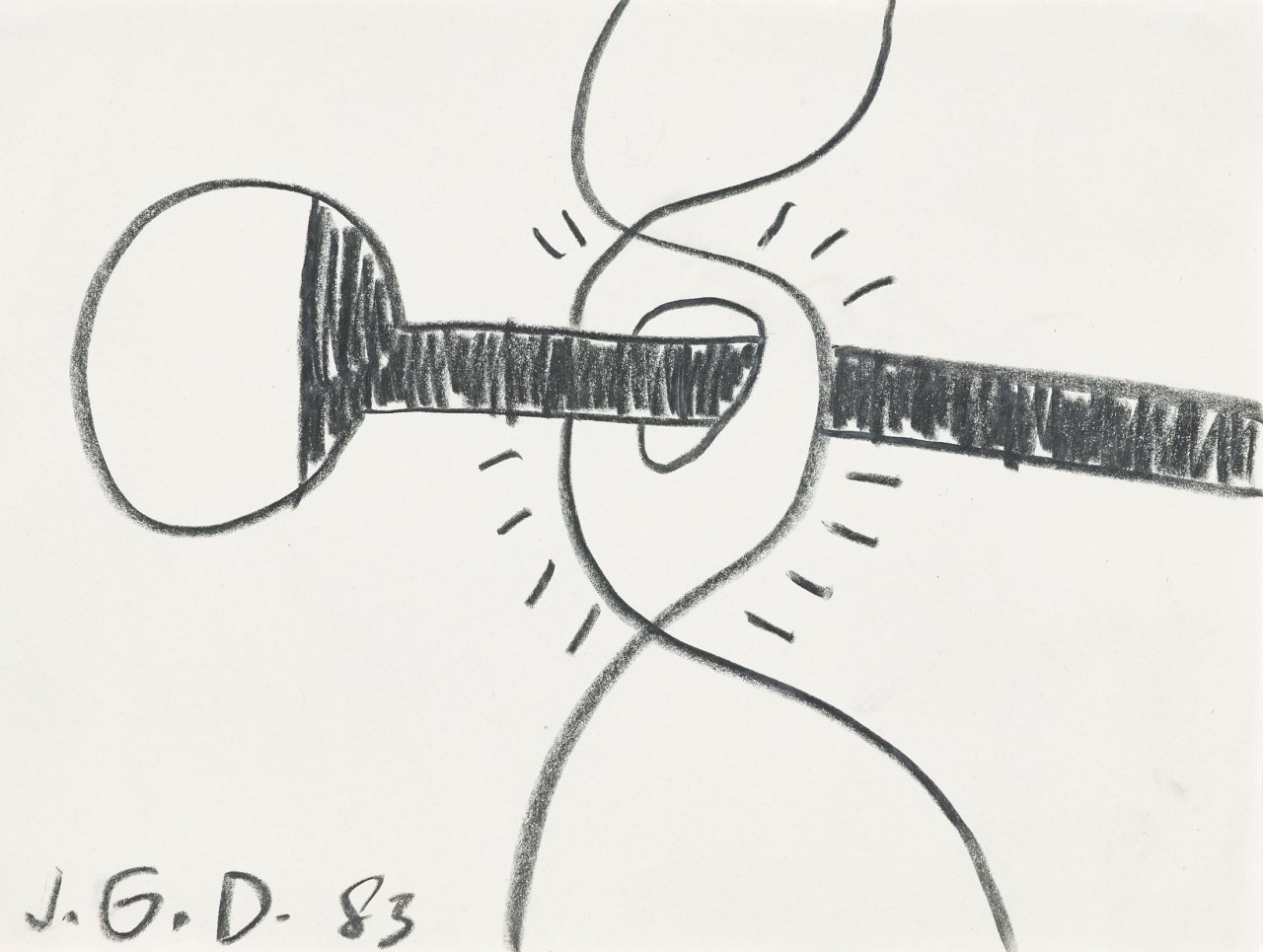 Auf diesem Bild ist das folgende Kunstwerk zu sehen: Jiří Georg Dokoupil. Ohne Titel. 1983.