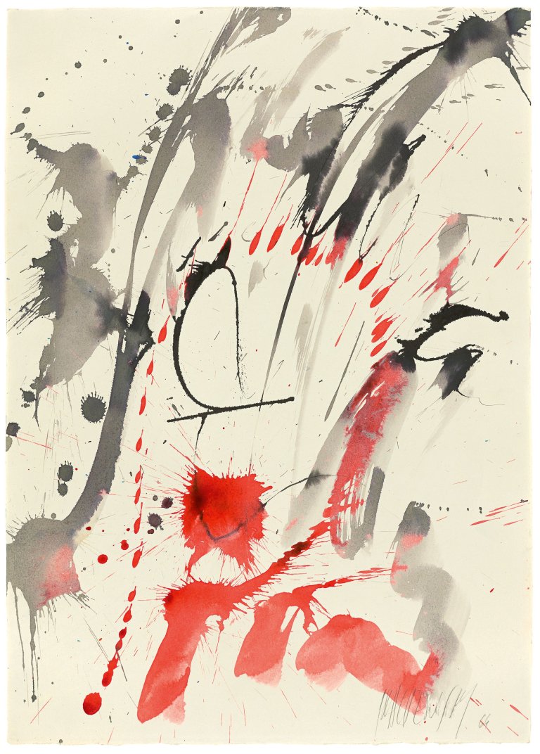 Auf diesem Bild ist das folgende Kunstwerk zu sehen: Markus Prachensky. Ohne Titel. 1964.