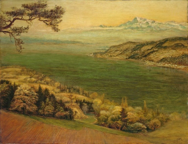 Auf diesem Bild ist das folgende Kunstwerk zu sehen: Otto Dix. „Frühling am Untersee“. 1941.