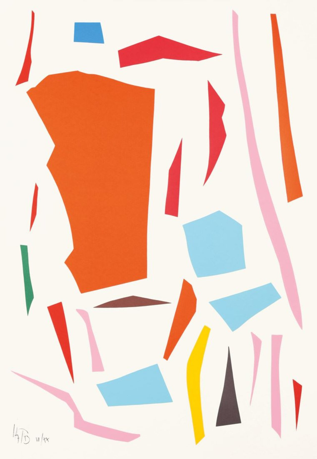 Auf diesem Bild ist das folgende Kunstwerk zu sehen: Imi Knoebel. „Messerschnitte“. 1993.
