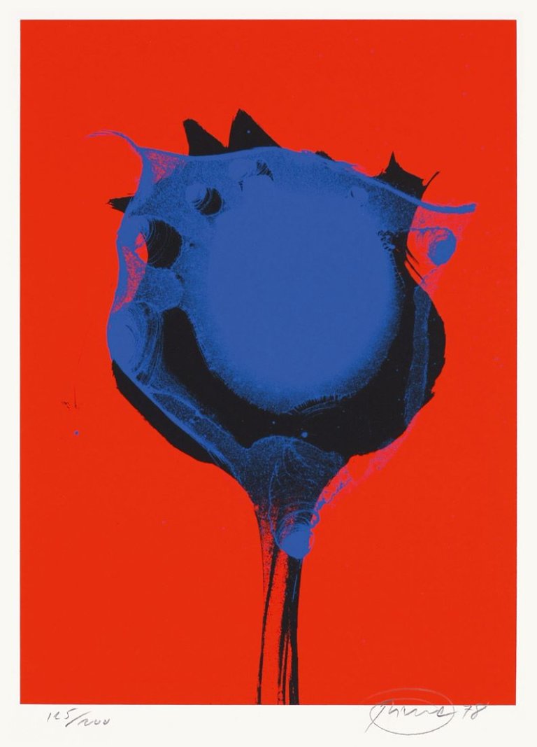 Auf diesem Bild ist das folgende Kunstwerk zu sehen: Otto Piene. Ohne Titel (Feuerblume). 1978.