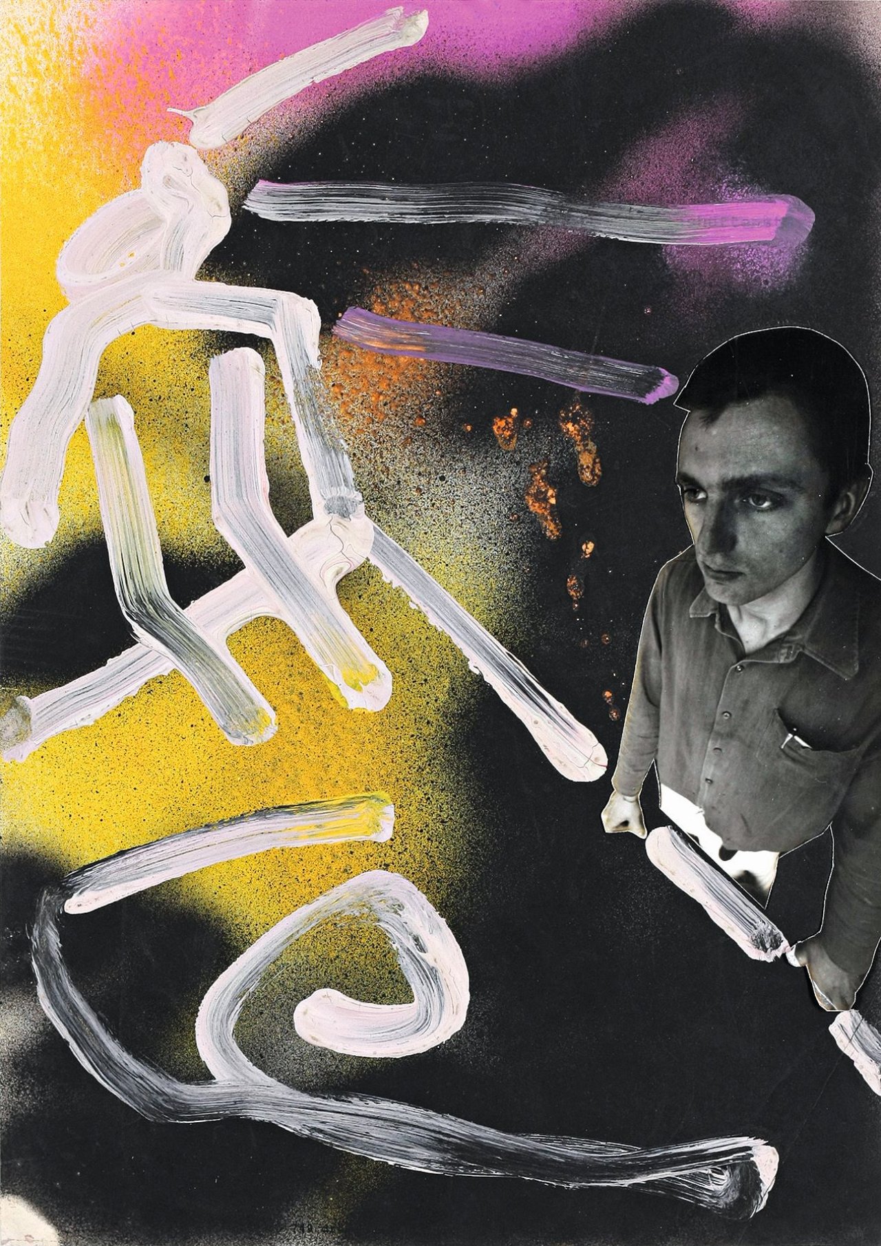 Auf diesem Bild ist das folgende Kunstwerk zu sehen: Albert Oehlen. Ohne Titel. 1979.