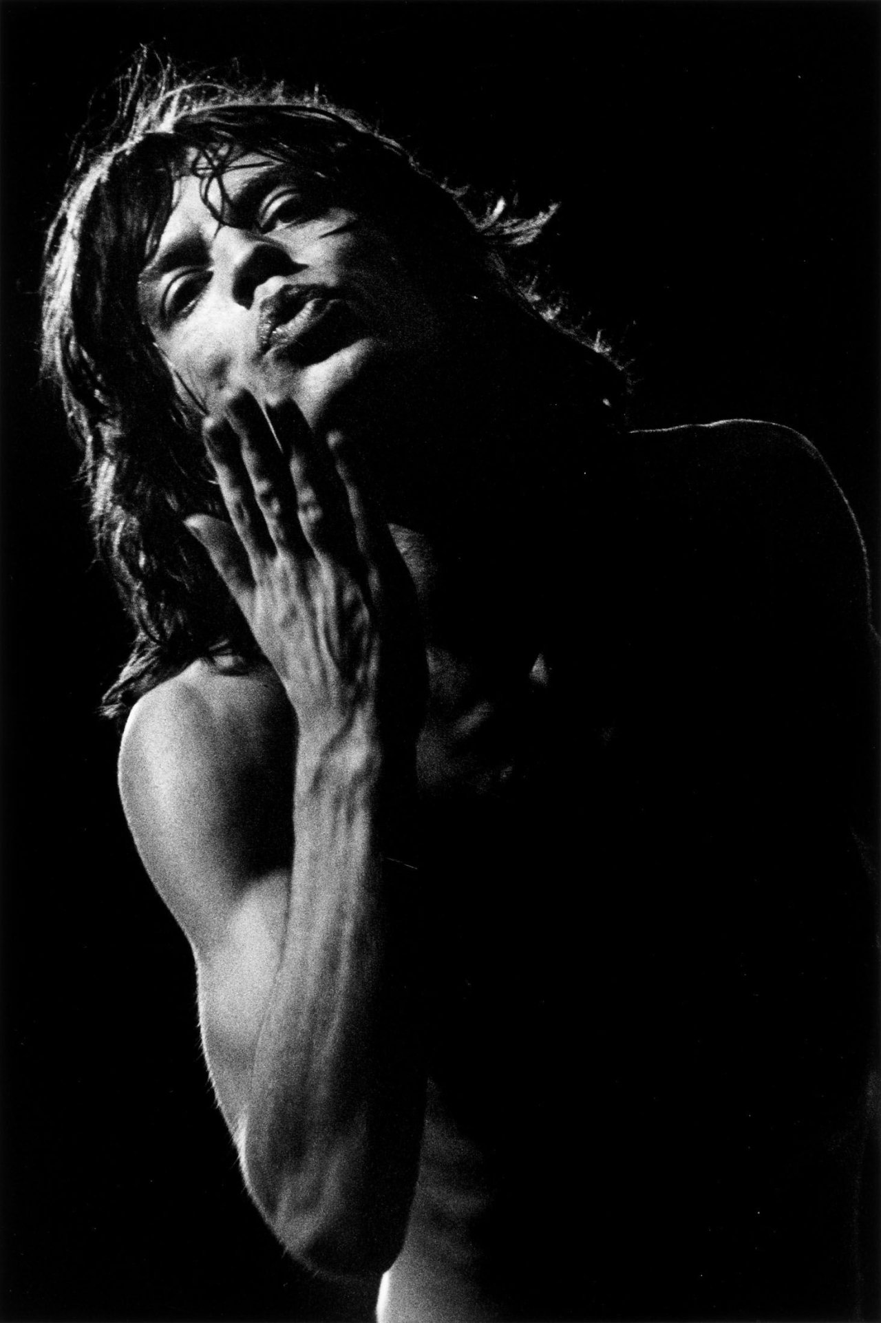 Auf diesem Bild ist das folgende Kunstwerk zu sehen: Leni Riefenstahl. Mick Jagger. 1970er Jahre.