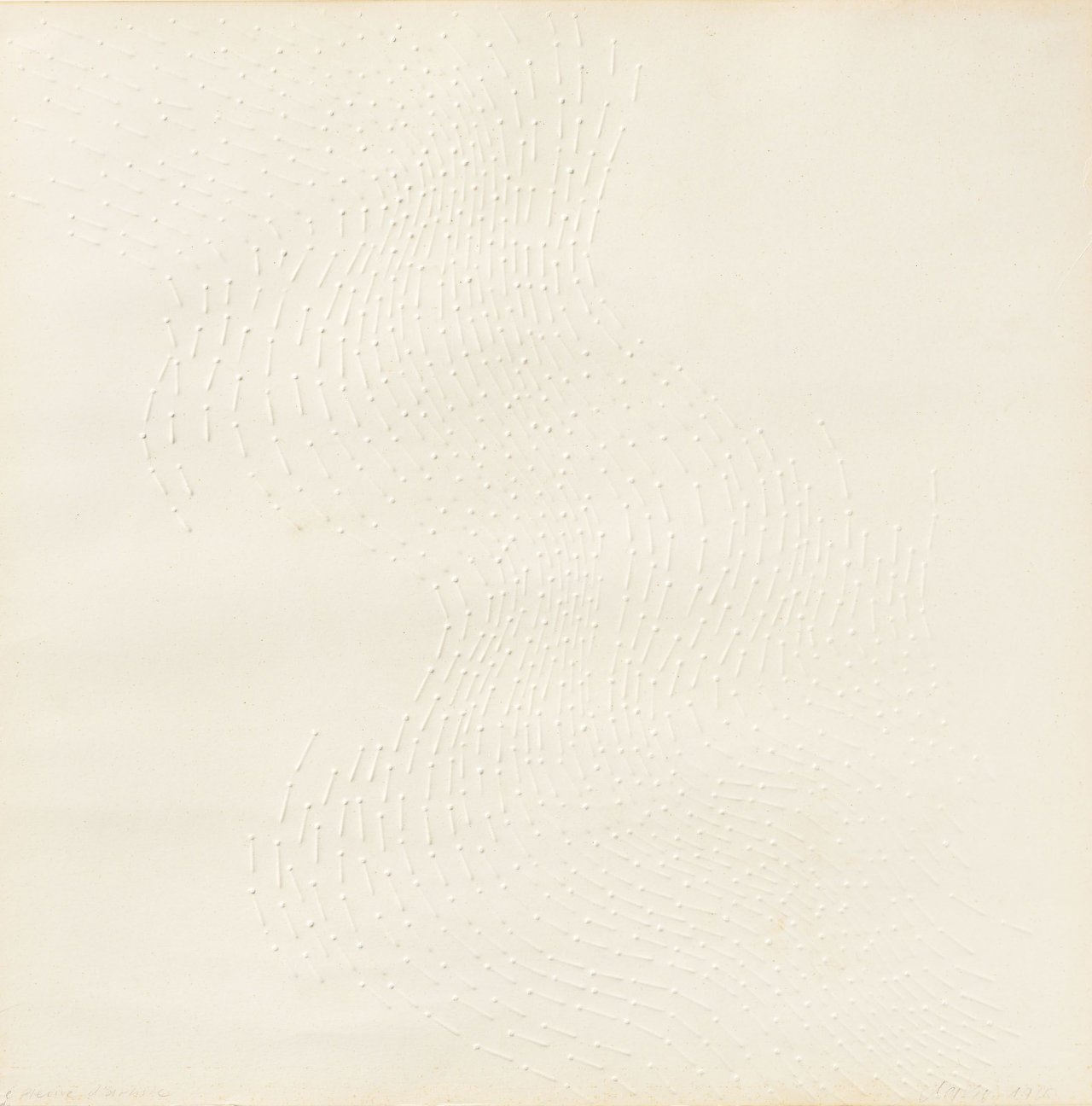 Auf diesem Bild ist das folgende Kunstwerk zu sehen: Günther Uecker. Ohne Titel. 1965.