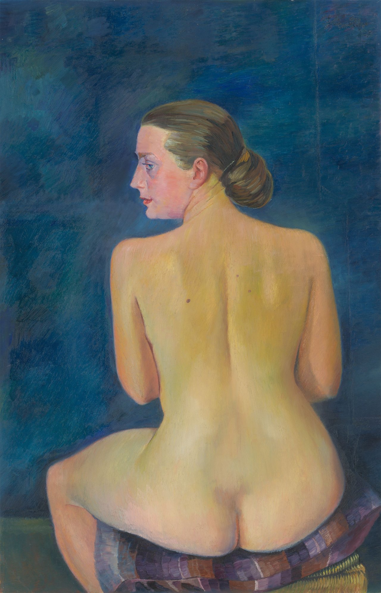 Auf diesem Bild ist das folgende Kunstwerk zu sehen: Conrad Felixmüller. „Nackter Rücken“. 1927.