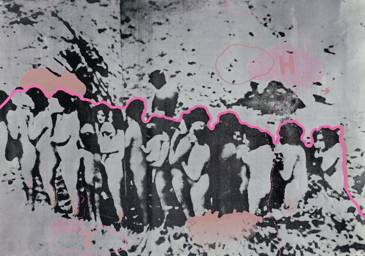 This picture shows the following artwork: Wolf Vostell. ”Treblinka”. 1967.