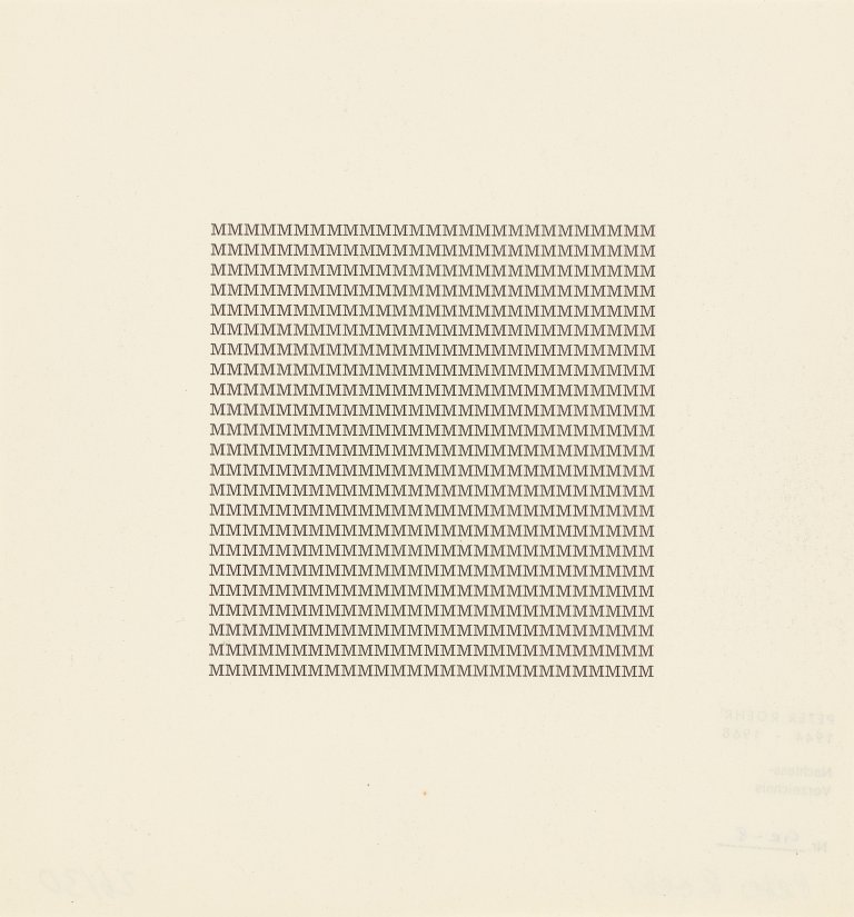 Auf diesem Bild ist das folgende Kunstwerk zu sehen: Peter Roehr. Ohne Titel (GR-8). 1963.