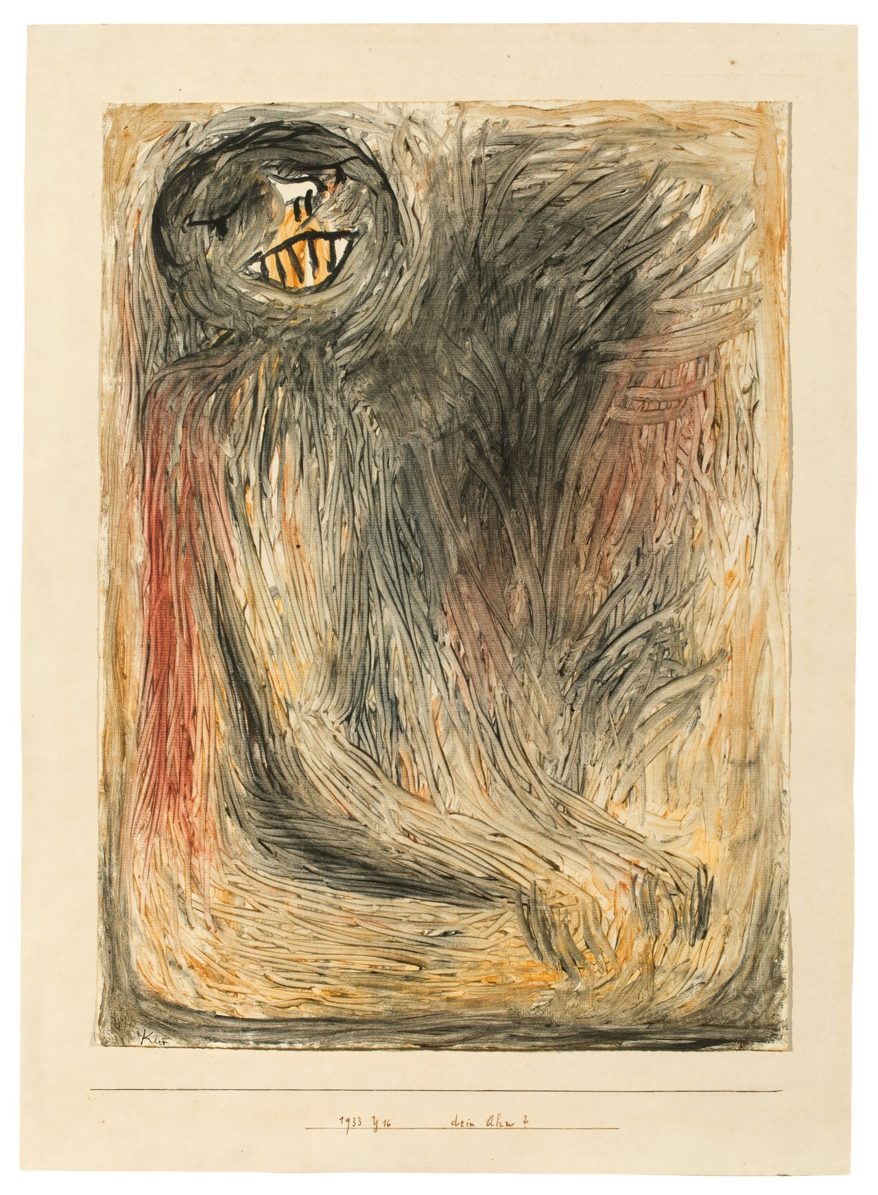 This picture shows the following artwork: Paul Klee. „Dein Ahn?“. 1933.