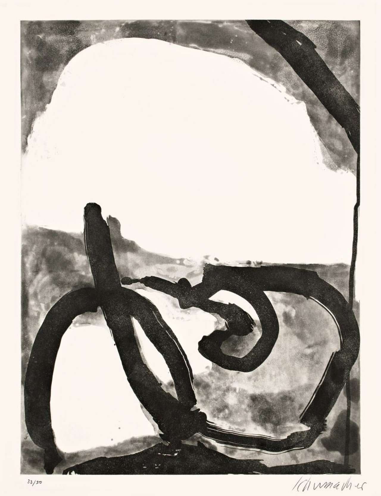 This picture shows the following artwork: Emil Schumacher. 10/1964. 1964.