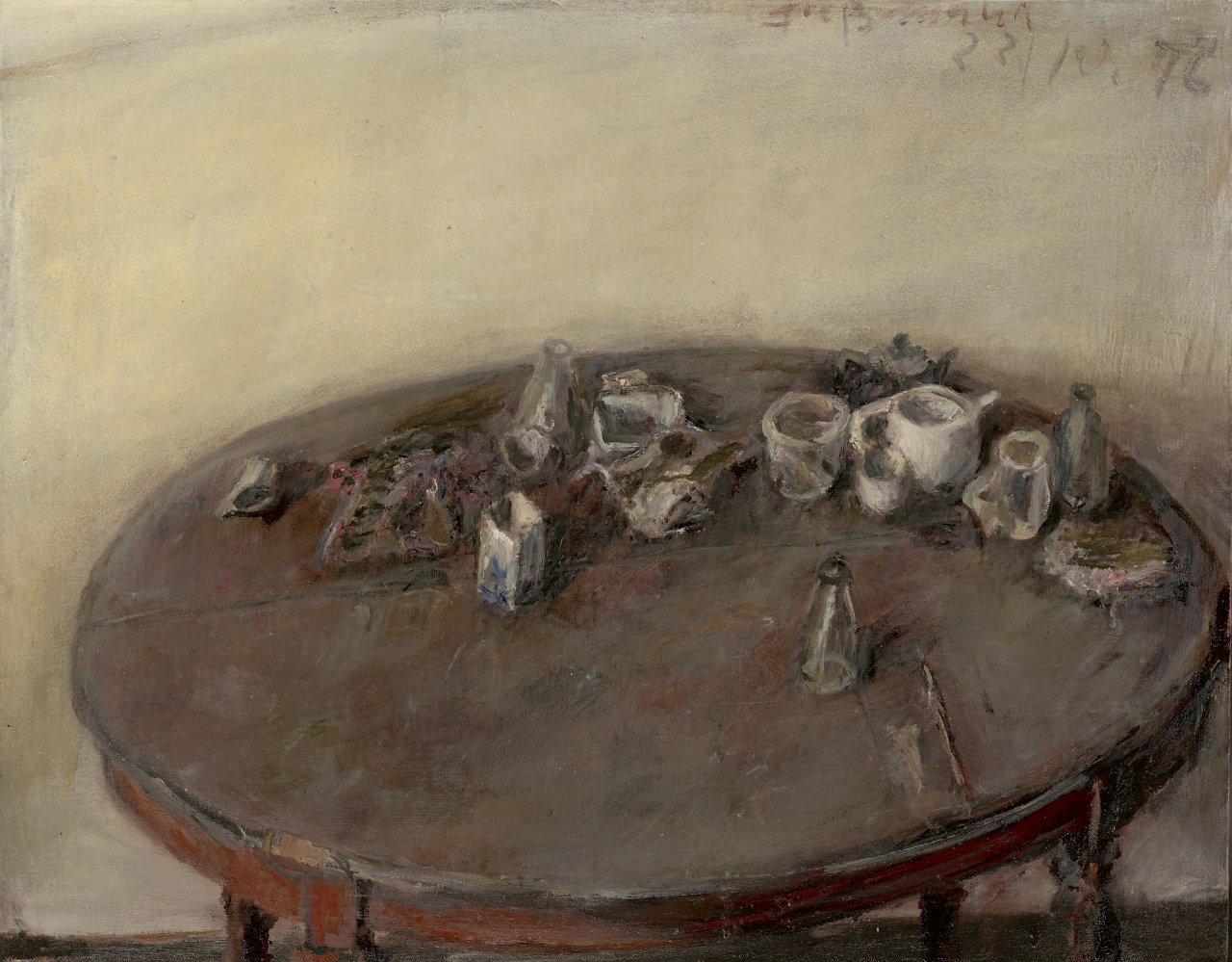 This picture shows the following artwork: Klaus Fußmann. Atelierstillleben. 1976.