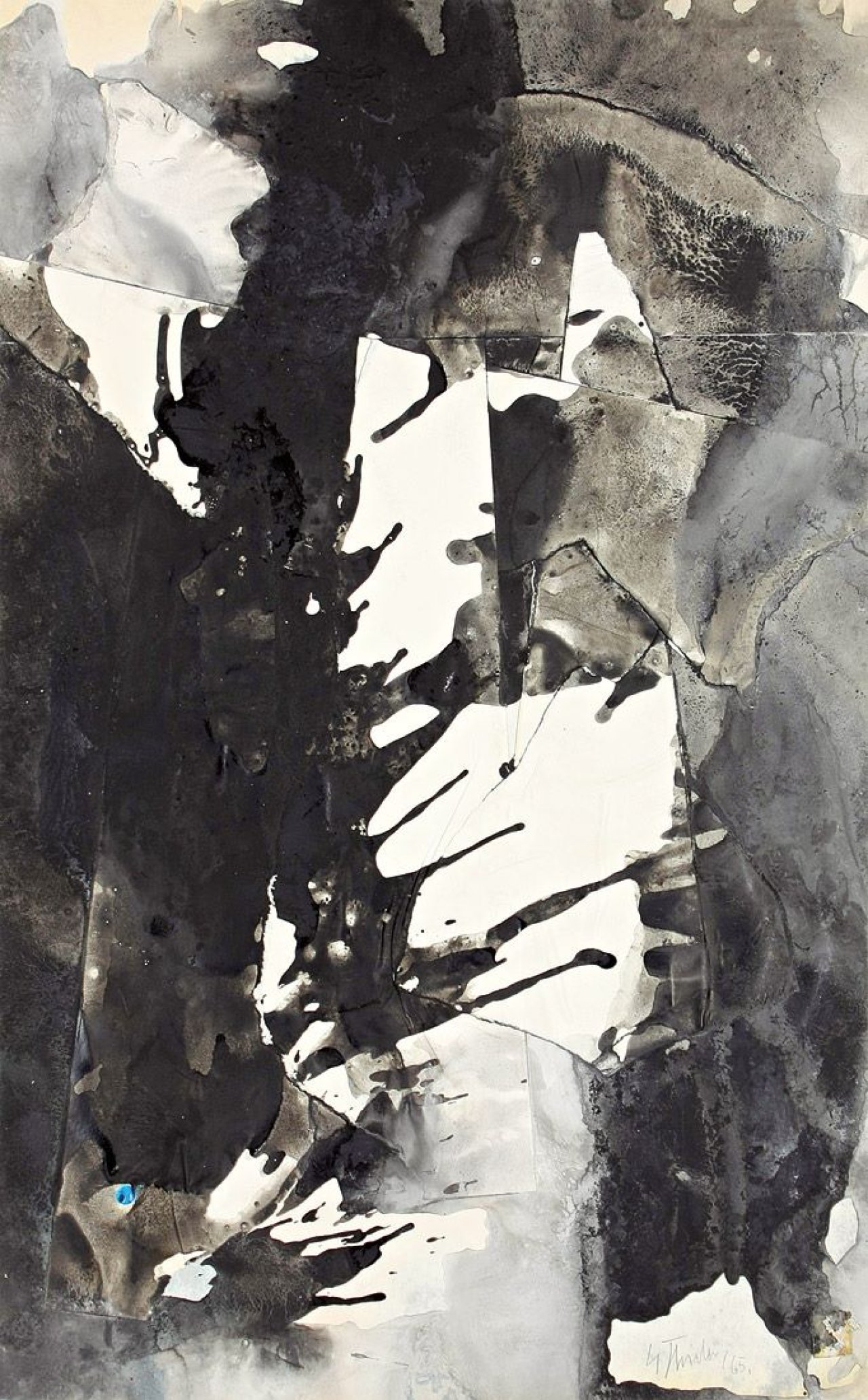 This picture shows the following artwork: Fred Thieler. Untitled. 1965.