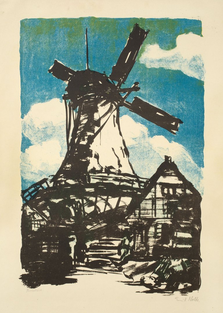 This picture shows the following artwork: Emil Nolde. „Große Mühle“. 1907.
