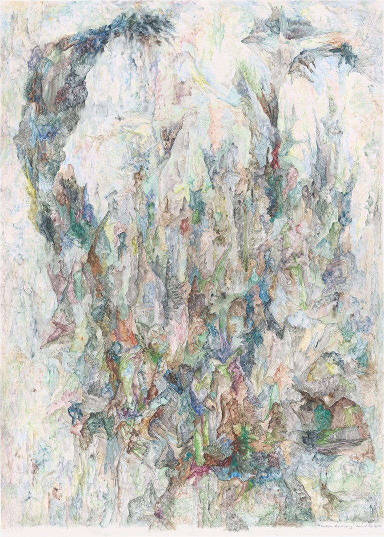 Auf diesem Bild ist das folgende Kunstwerk zu sehen: Bernard Schultze. „Kostbare Verwesung“. 1980.
