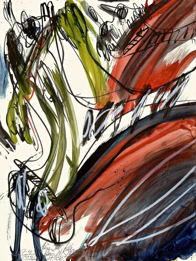 Auf diesem Bild ist das folgende Kunstwerk zu sehen: Walter Stöhrer. Ohne Titel. 1990.