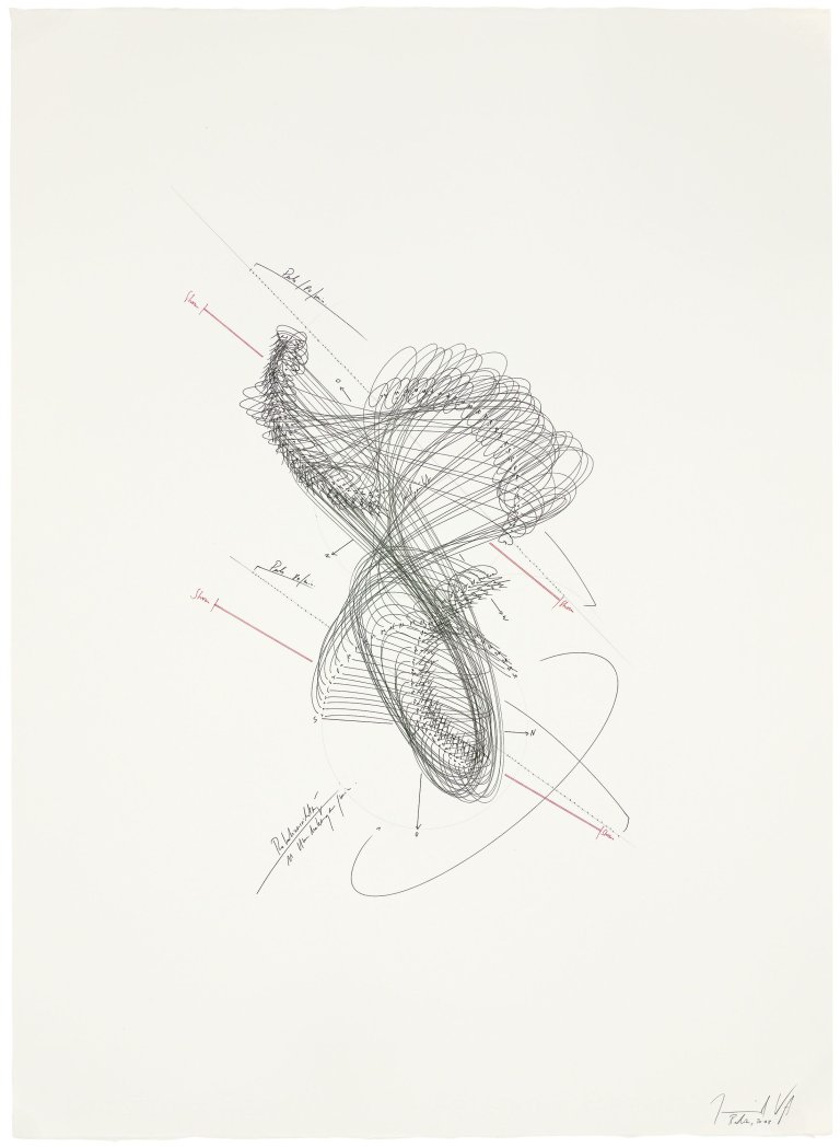 Auf diesem Bild ist das folgende Kunstwerk zu sehen: Jorinde Voigt. „Matrix-Studie 56“. 2008.