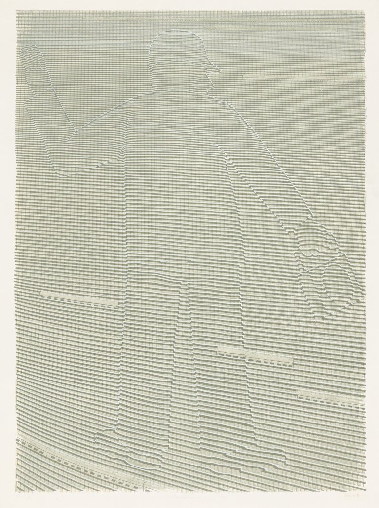 Auf diesem Bild ist das folgende Kunstwerk zu sehen: Thomas Bayrle. „Rangierer“. 1974.