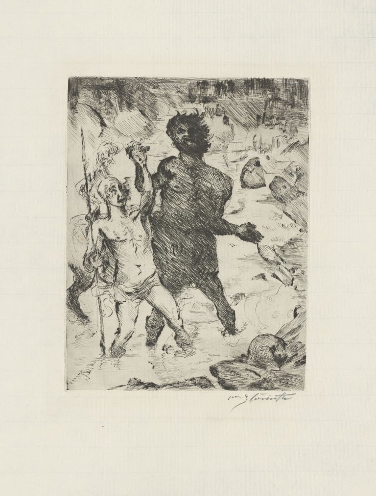 This picture shows the following artwork: Lovis Corinth. „Erziehung des Archil“. 1919.