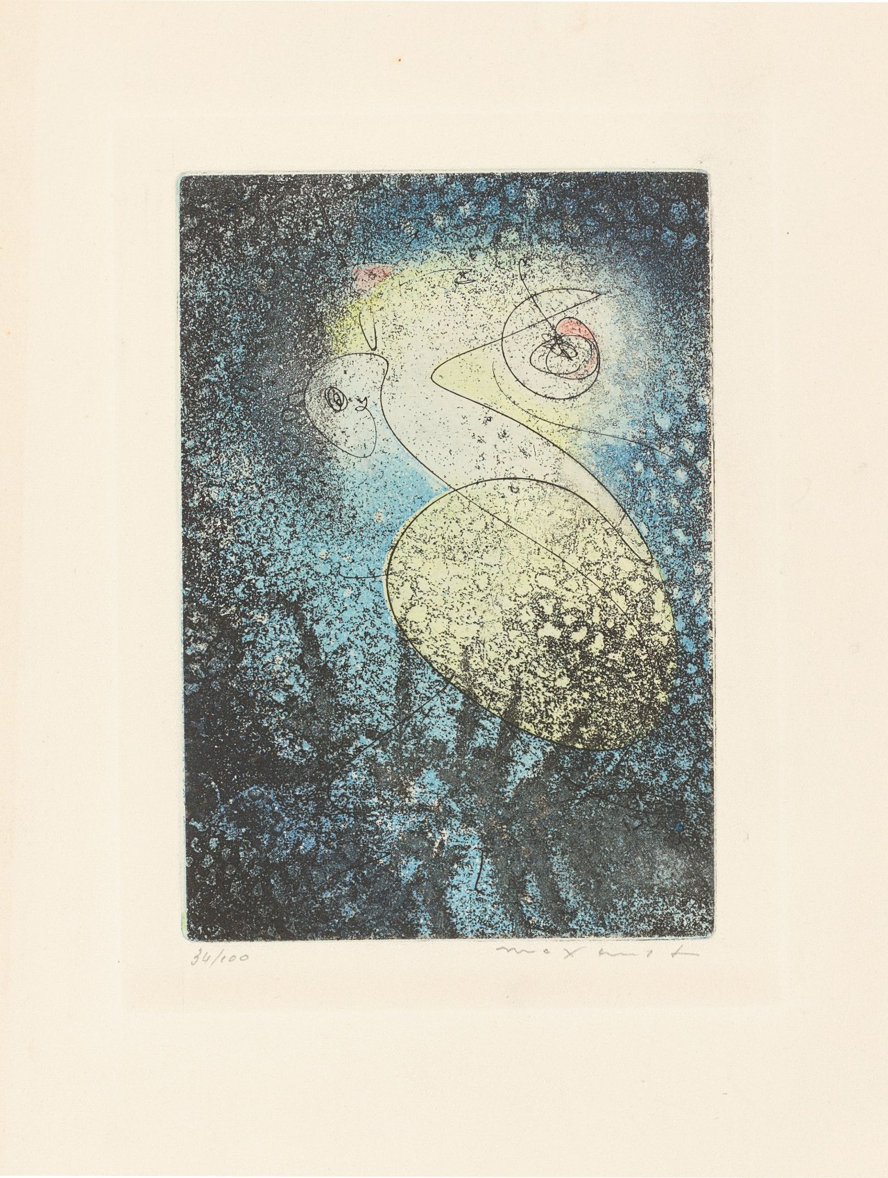 This picture shows the following artwork: Max Ernst. „Ohne Titel“. 1965.