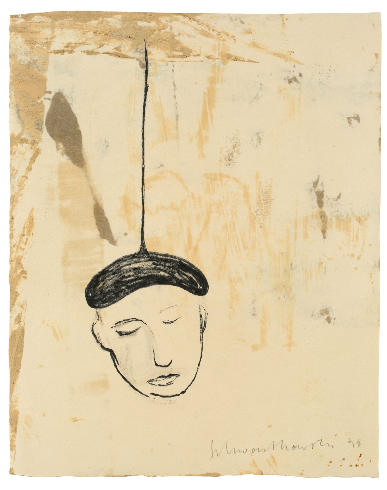 Auf diesem Bild ist das folgende Kunstwerk zu sehen: Norbert Schwontkowski. Ohne Titel (Selbst). 1998.